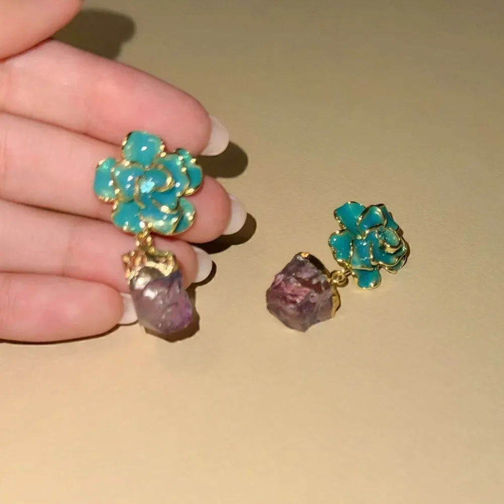 Anthropologie purple crystal