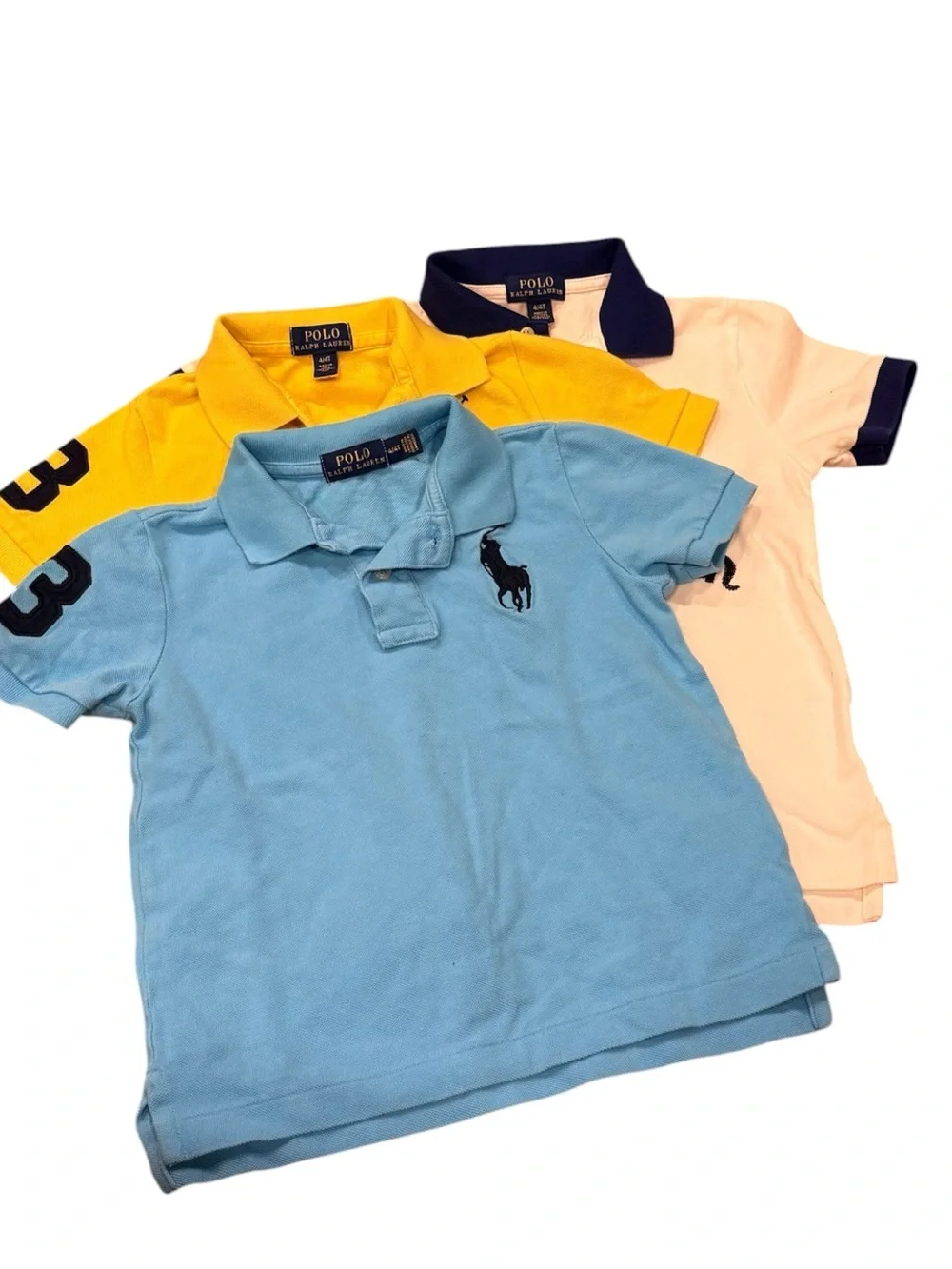 Polo Ralph Lauren Polo Shirt Lot 3 Big Pony Logo size 4