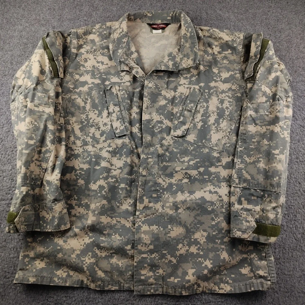 Tru-Spec ACU Digital Camo Tactical Response Uniform Shirt Large Military Jacket