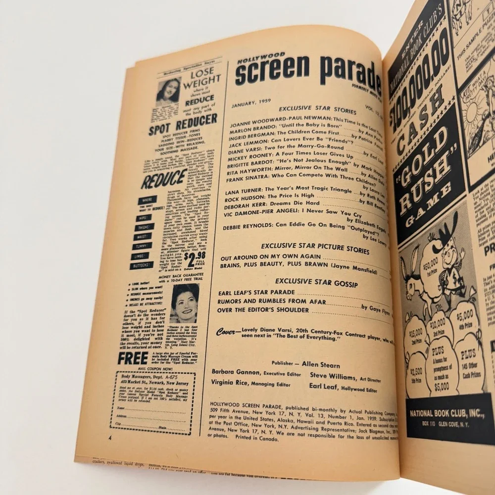 Hollywood Screen Parade vintage january