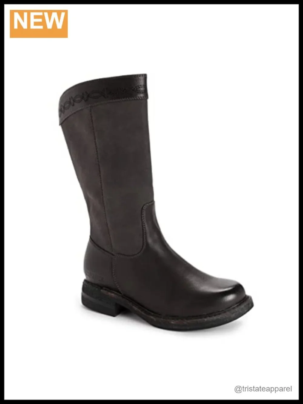 Faux Fur Lined Zip Up Mid-Calf Boots with Memory Foam Insole