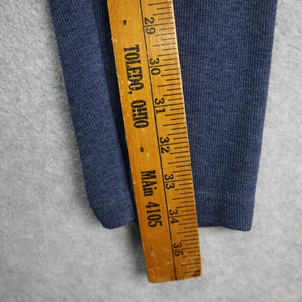 Joe Joseph Abboud 1/4 Zip Pullover Mens L Blue Heather Mock Neck Sweater