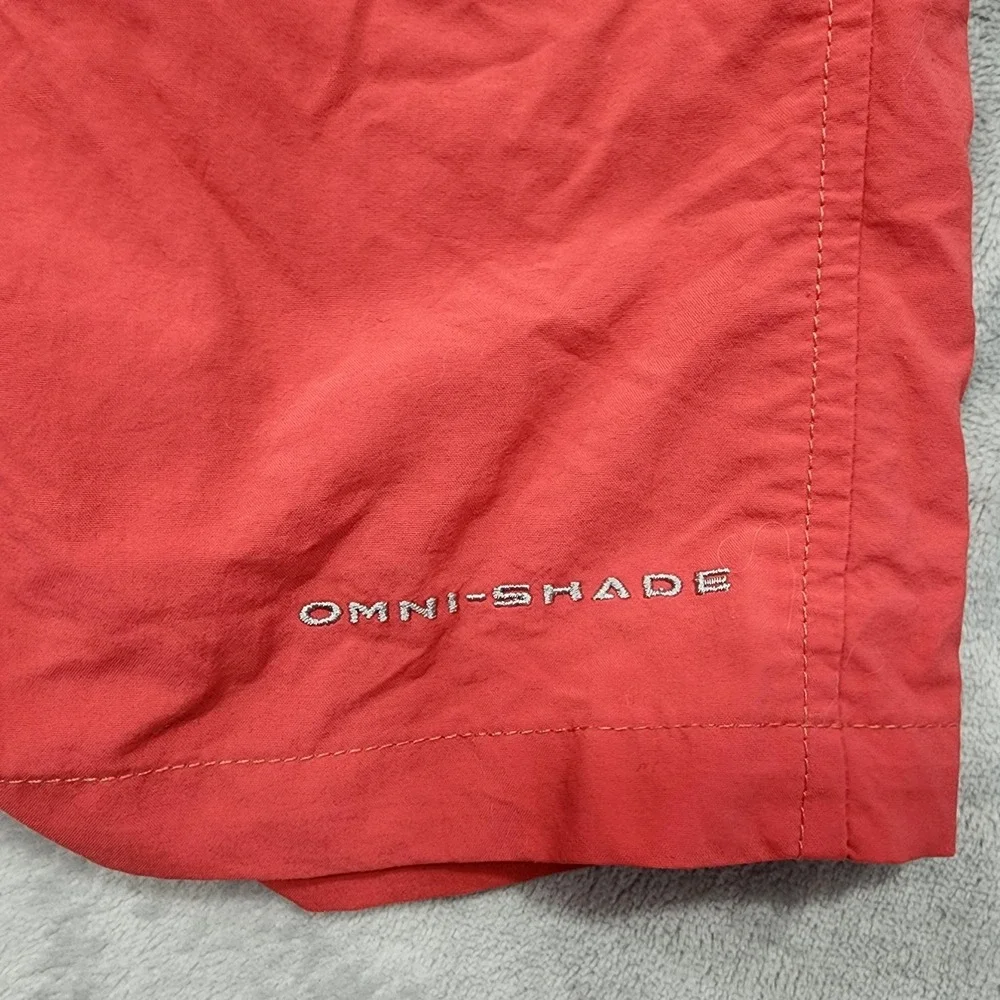 Columbia PFG Swim Trunks Mens 2XL Red‎ Omni-Shade Lined Fishing Shorts Quick Dry
