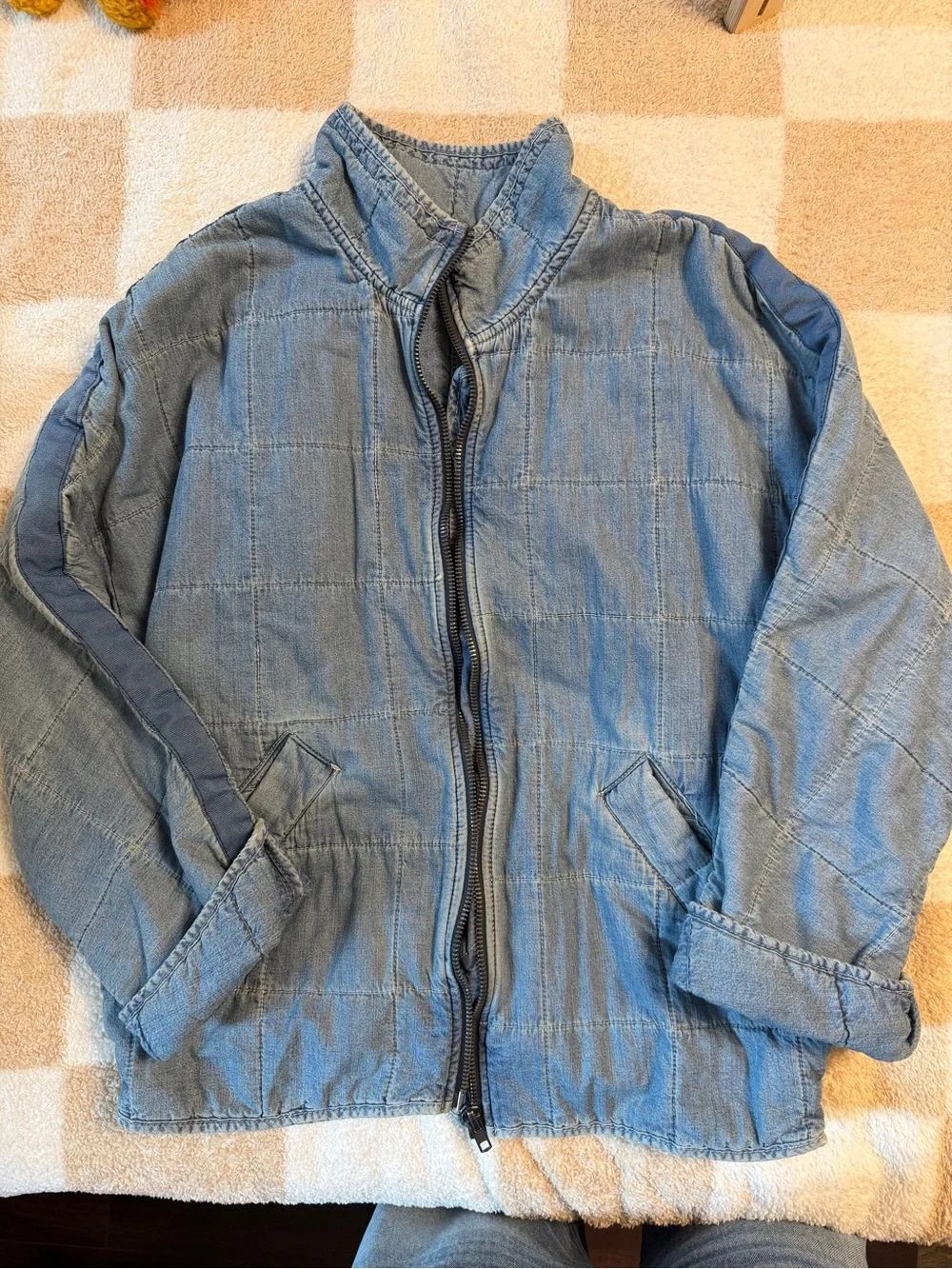 Free People quilted denim