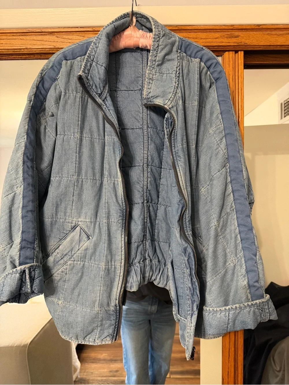 Free People quilted denim