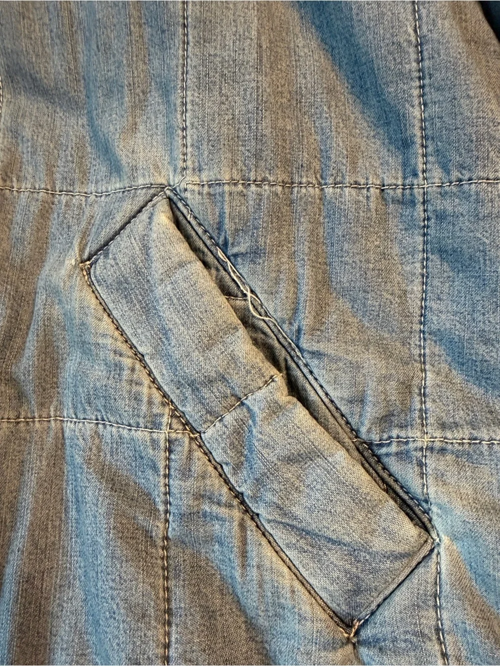 Free People quilted denim