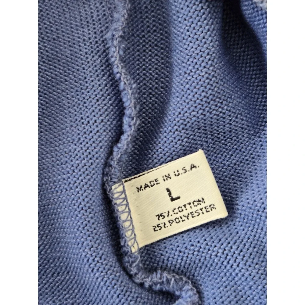 Vintage St.Croix Knits Polo Sweater Shirt Geometric Mens Large Made In USA‎