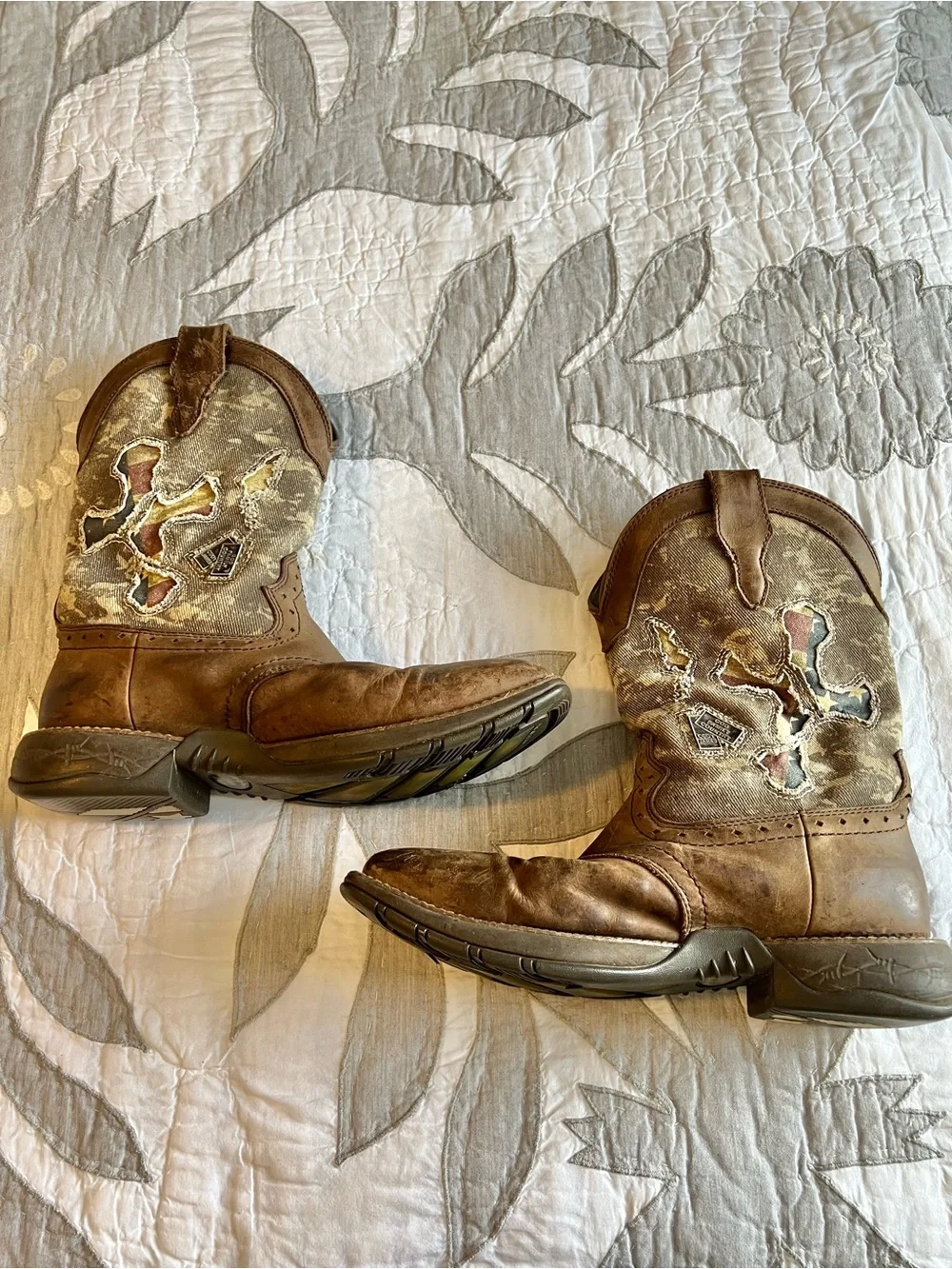 Cody James Tychee Camo Flag Western Boots Mens 10D BCJSP20P108 Brothers Sons