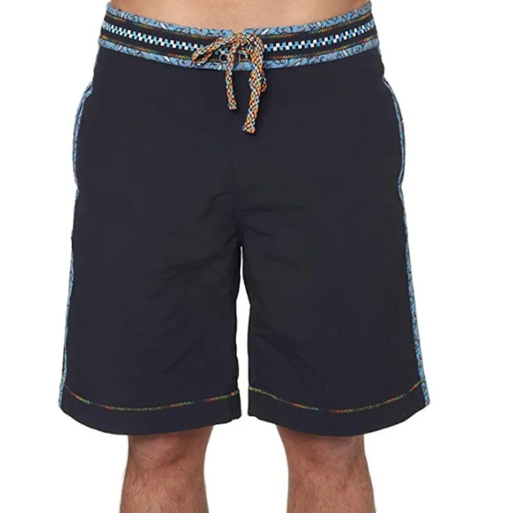 Robert Graham Queequeg Solid Board Shorts 42 NWT