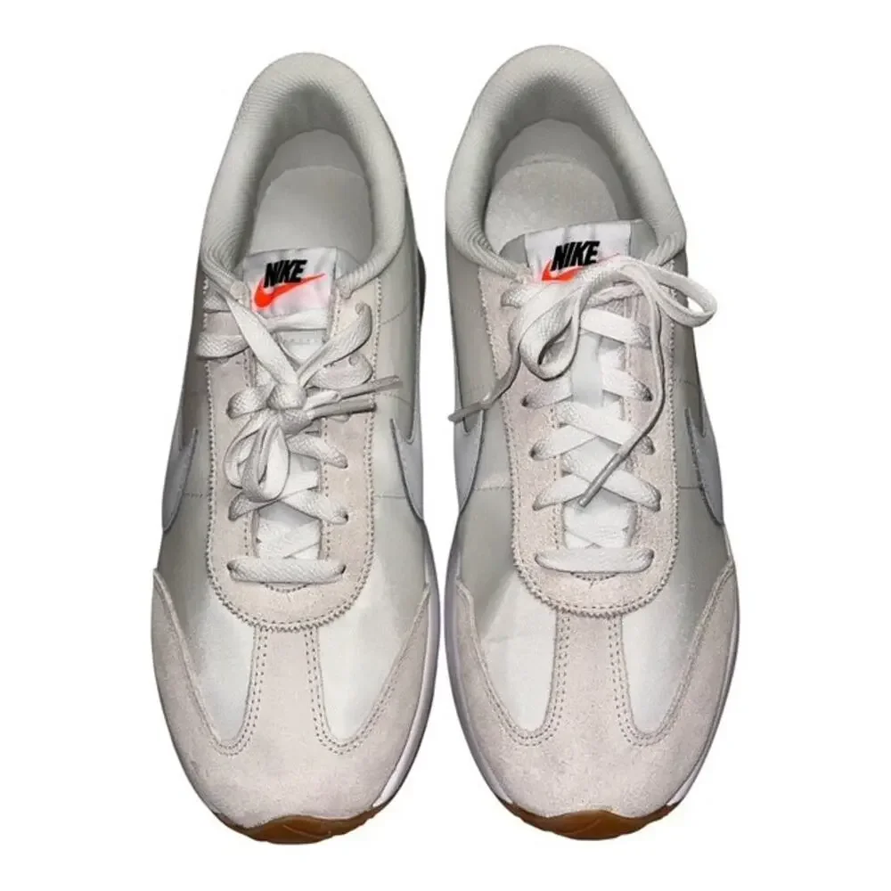 Nike Pacific Womens 11 White Orange Athletic Shoes Sneakers Puff Logo HM4771-103
