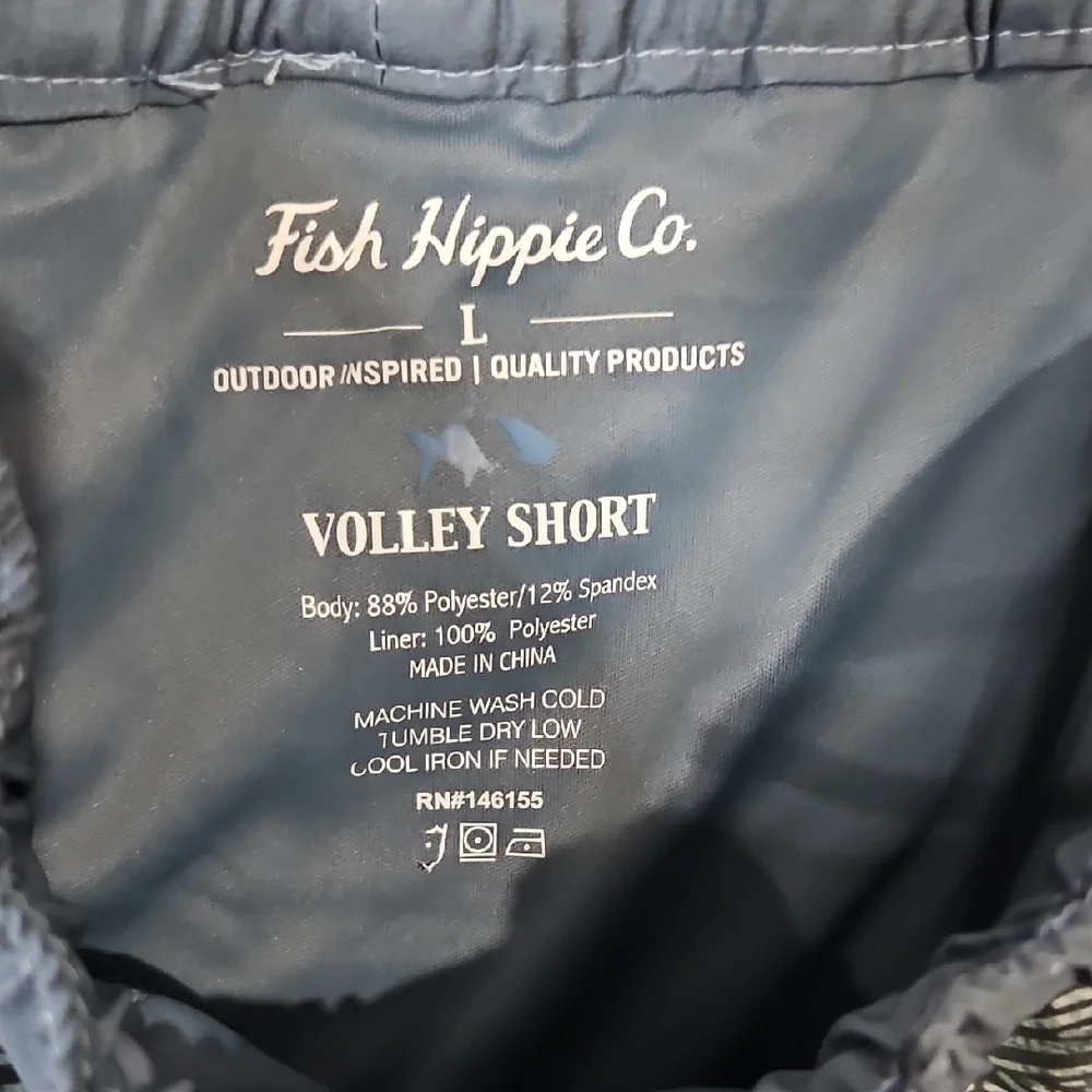 Fish Hippie Blue Patterned Men's Volley Short