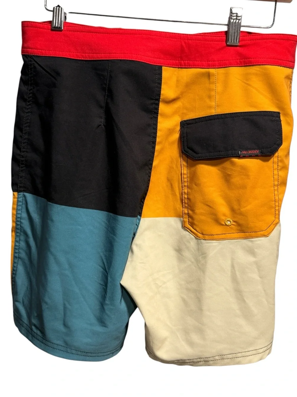 Fasthouse Colorblock After Hours‎ Board Shorts Size 30 18” Swim Beach Checkered