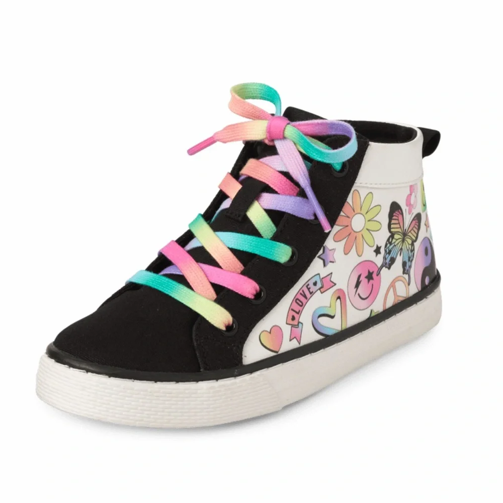 The Children’s Place‎ Girls High Top Sneakers Hearts Size 4