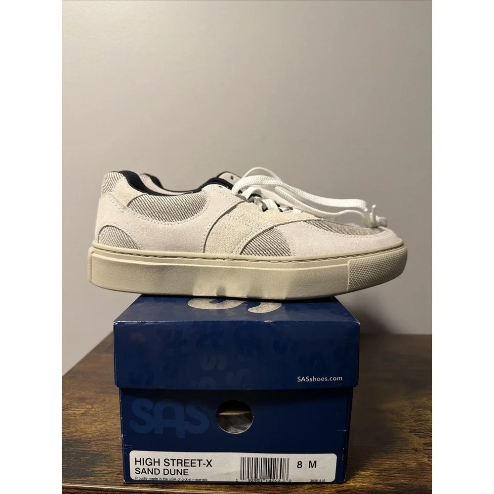 NEW SAS High Street-X‎ Lace Up Sneakers, Sand Dune, Women's Sz 8M, MSRP $219