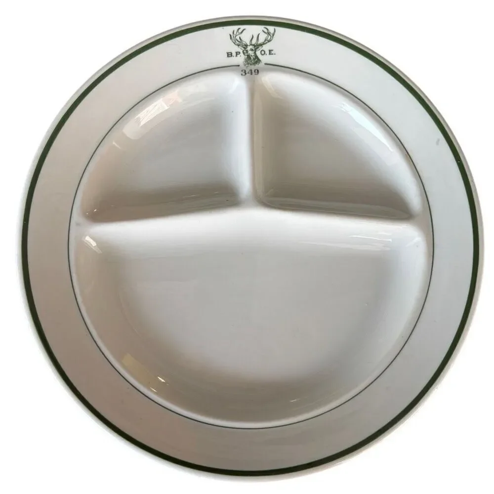Jackson China B.P.O.E. 349 Elks Lodge DuBois Pa Sectional 10 1/2” Plate