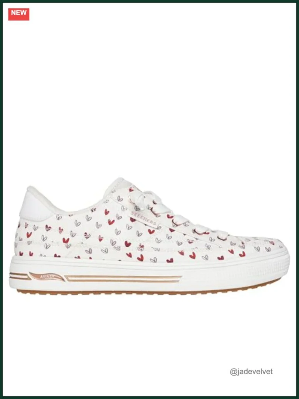 Skechers Arch Fit Arcade Canvas Sneakers No-Tie Slip-On Memory Foam Vegan
