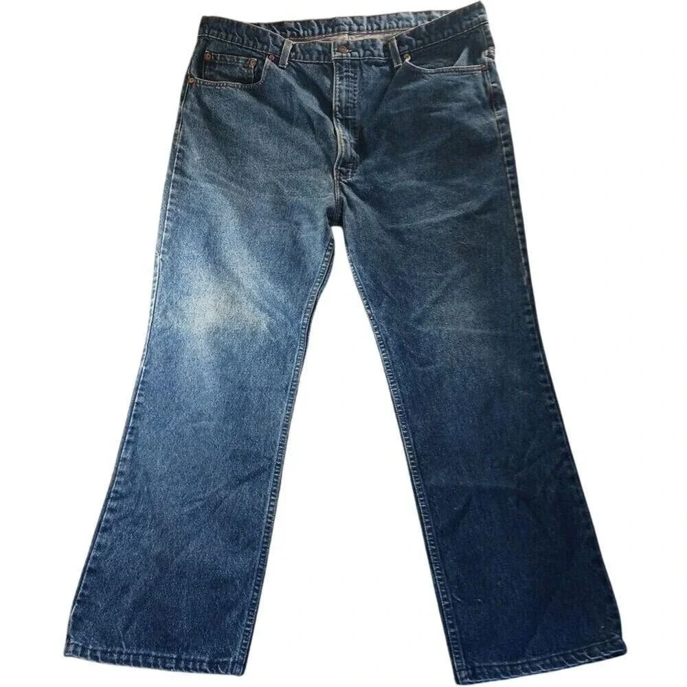Levi's VTG‎ Straight Leg Jeans 44x32 USA Denim READ Paper Tag Heritage Normcore