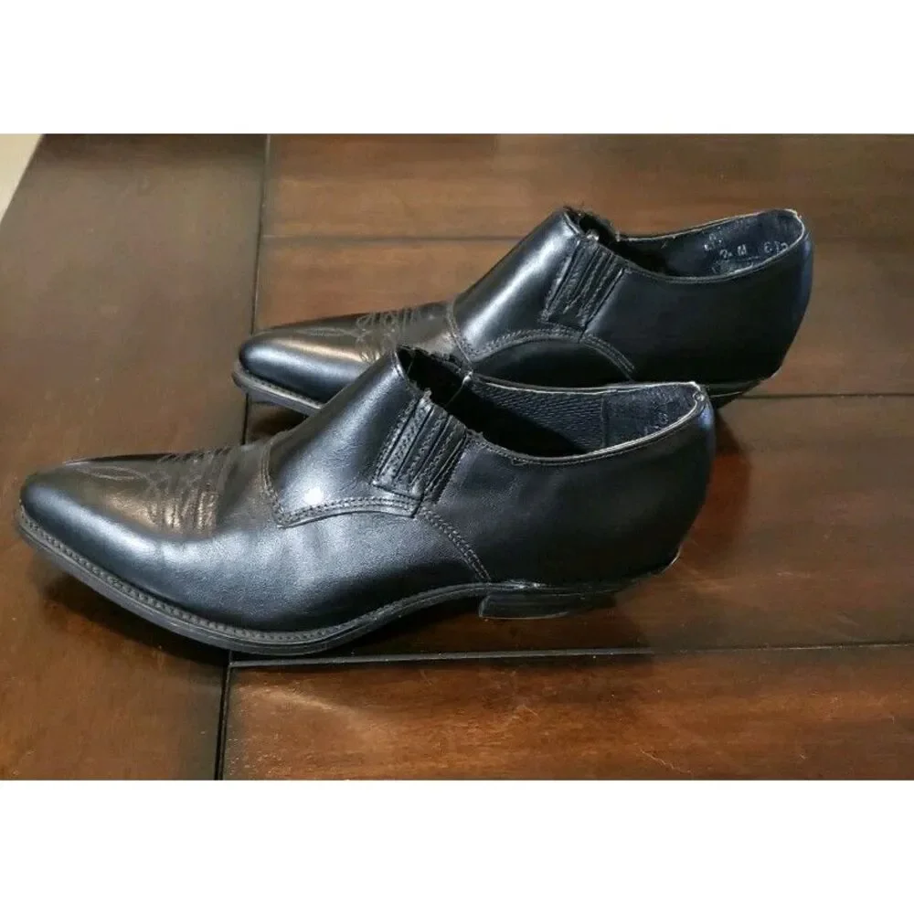 Vintage Western Leather Ankle Boots Code West Women's Size‎ 8 Black
