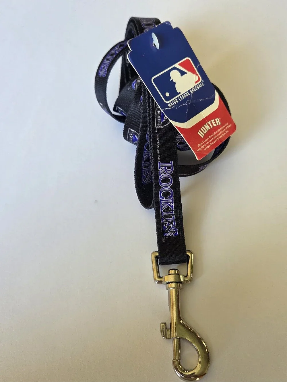 Colorado Rockies Dog Leash Lanyard MLB Baseball NWT Logo Purple Black Heavy Duty
