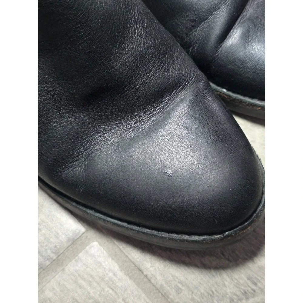UGG Camden‎ Black Leather Chelsea Ankle Boots Womens Size 8 Block Heel