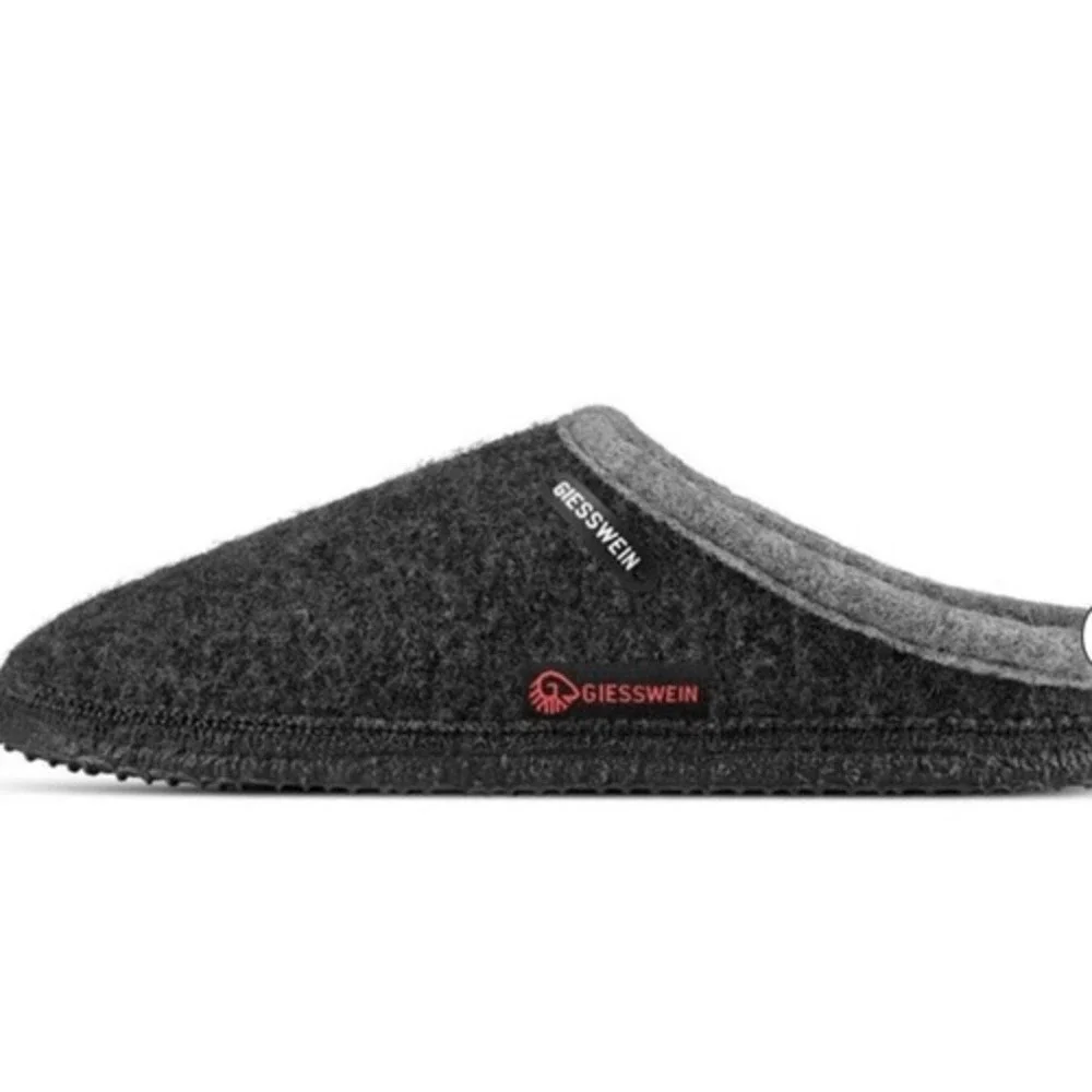 GIESSWEIN Unisex Dannheim Hausschuhe, Anthrazit‎ 019, black New With Tags in PKG