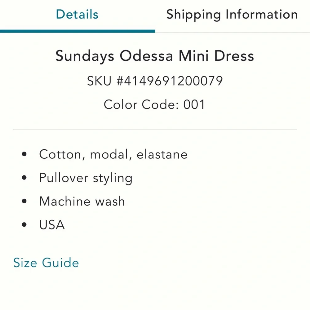 Anthropologie sundays odessa