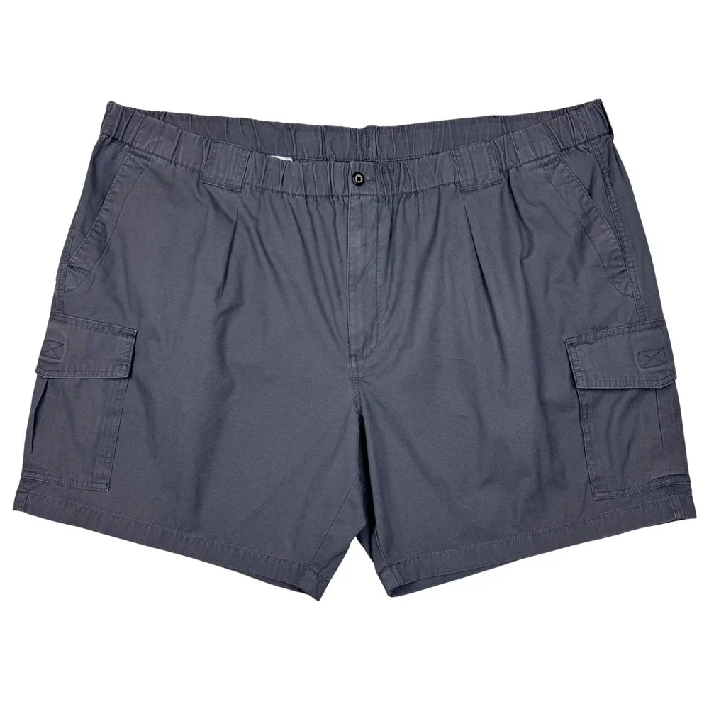 Tommy Bahama Relax Cargo Shorts Elastic Waist Mens 4XLB Gray Gorpcore Minimalist