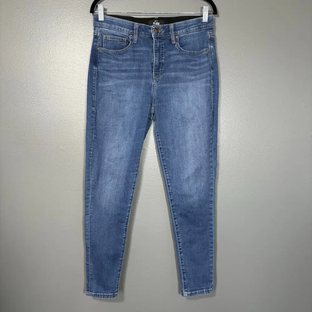 Lularoe Women's Magic Waist Medium Wash Skinny Jeans - Size 30 - Mid Rise Waist