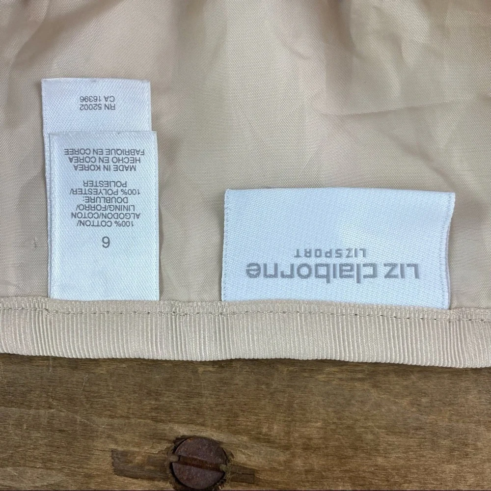 Liz Claiborne cream tan