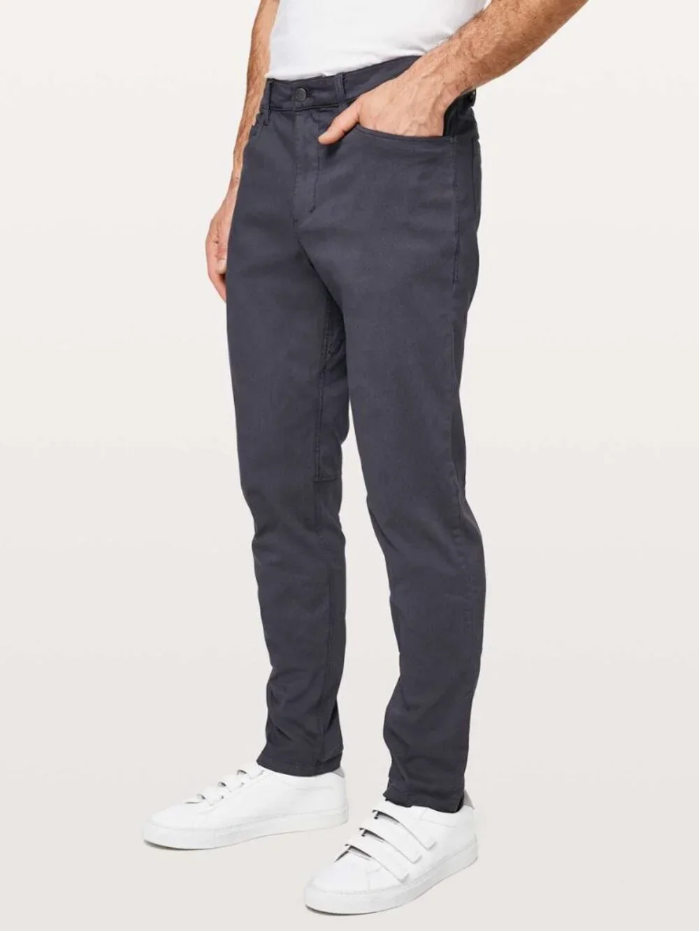 Lululemon Mens ABC Slim Fit 5 Pocket Pants Garment Dyed Gray 30