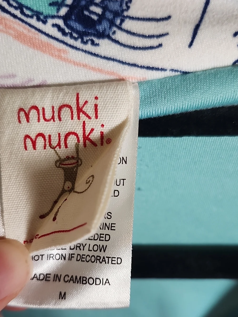 Munki Munki Cropped Short Sleeve Pajama Set In Summer Postcard Print