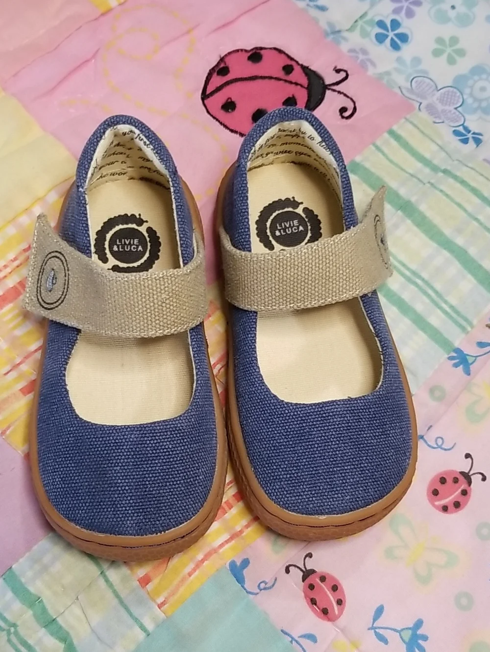 Livie & Luca blue canvas