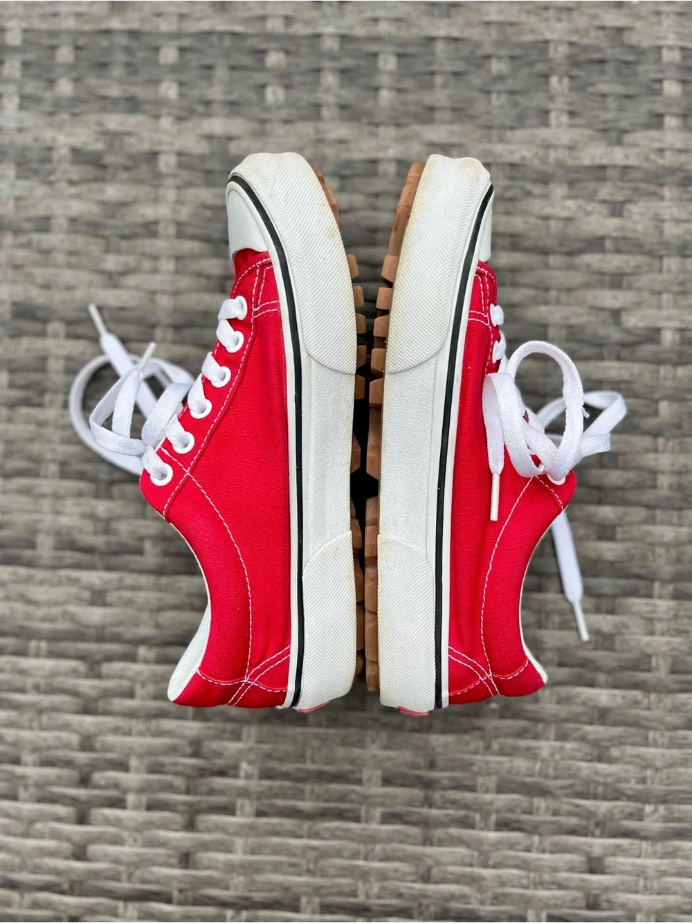 Vans bright red