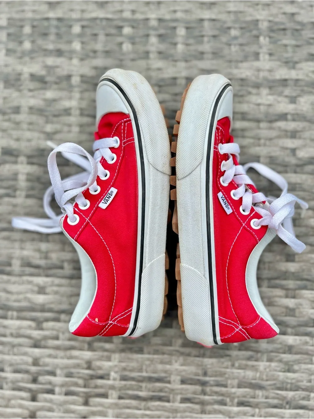 Vans bright red