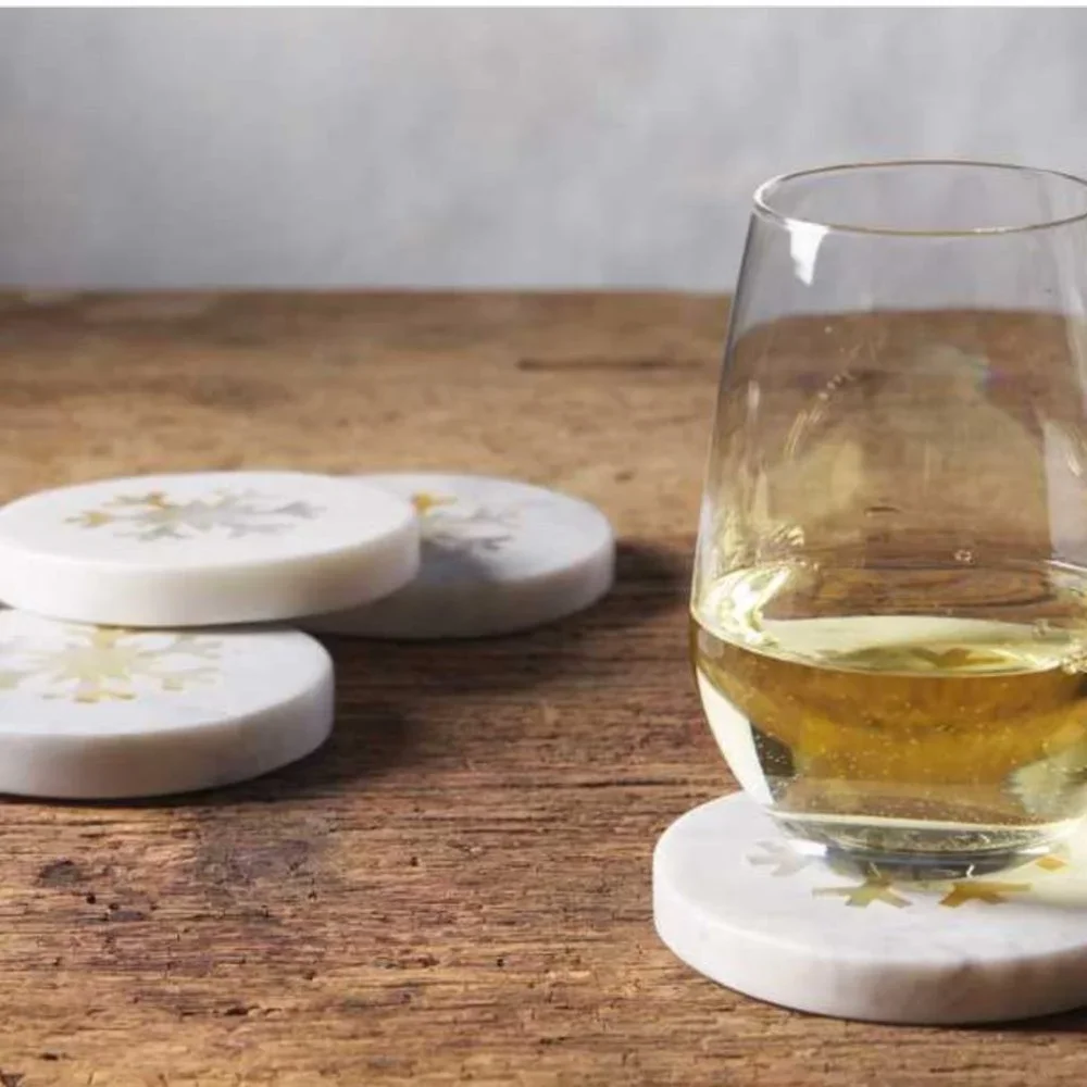 ARHAUS snowflake coasters
