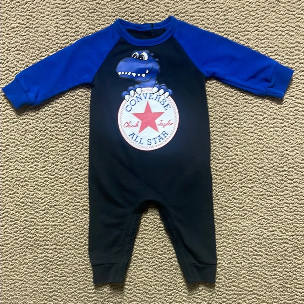 Converse Blue and Black one piece outfit size 6 months
