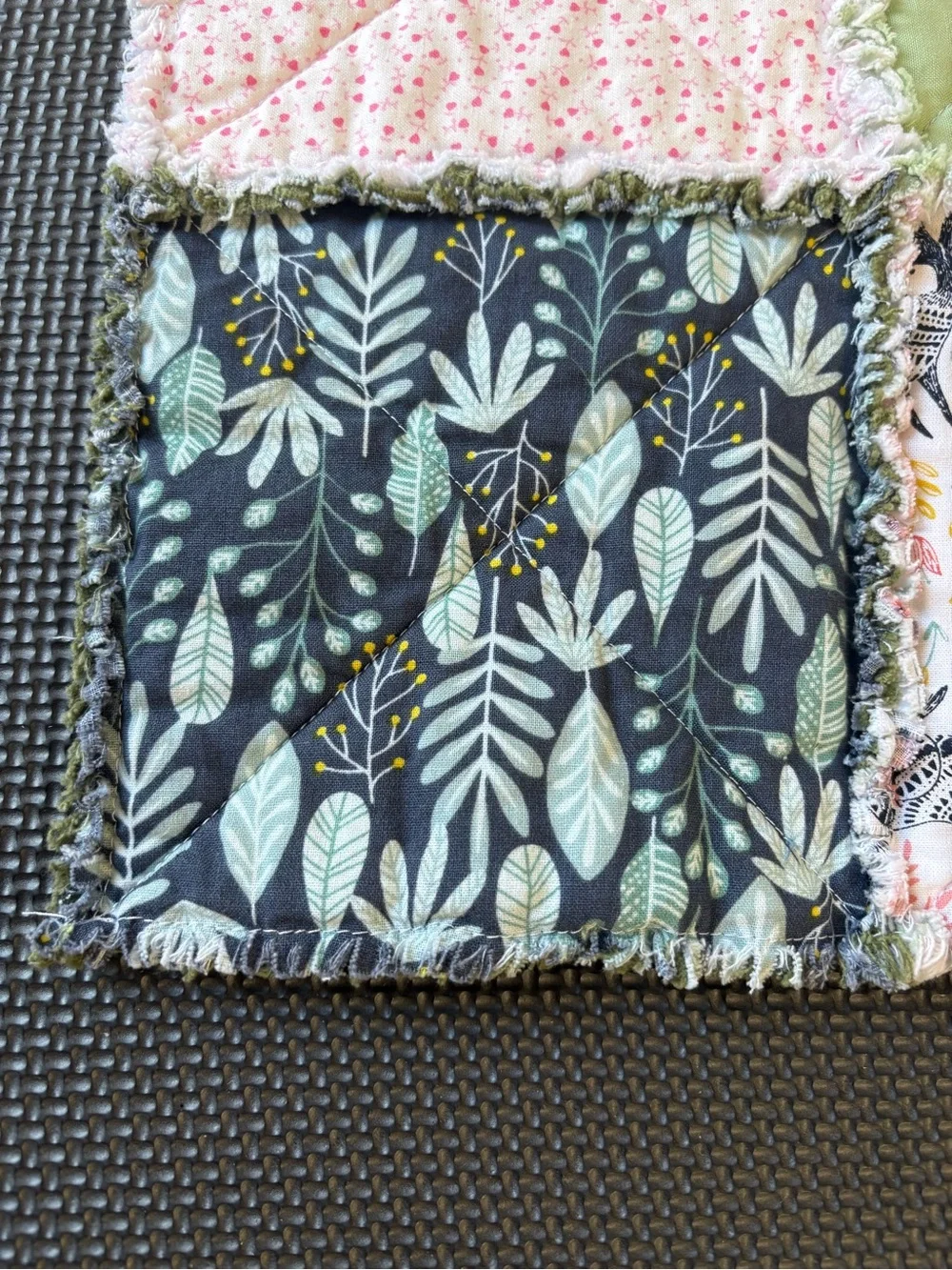 Handmade rag quilt