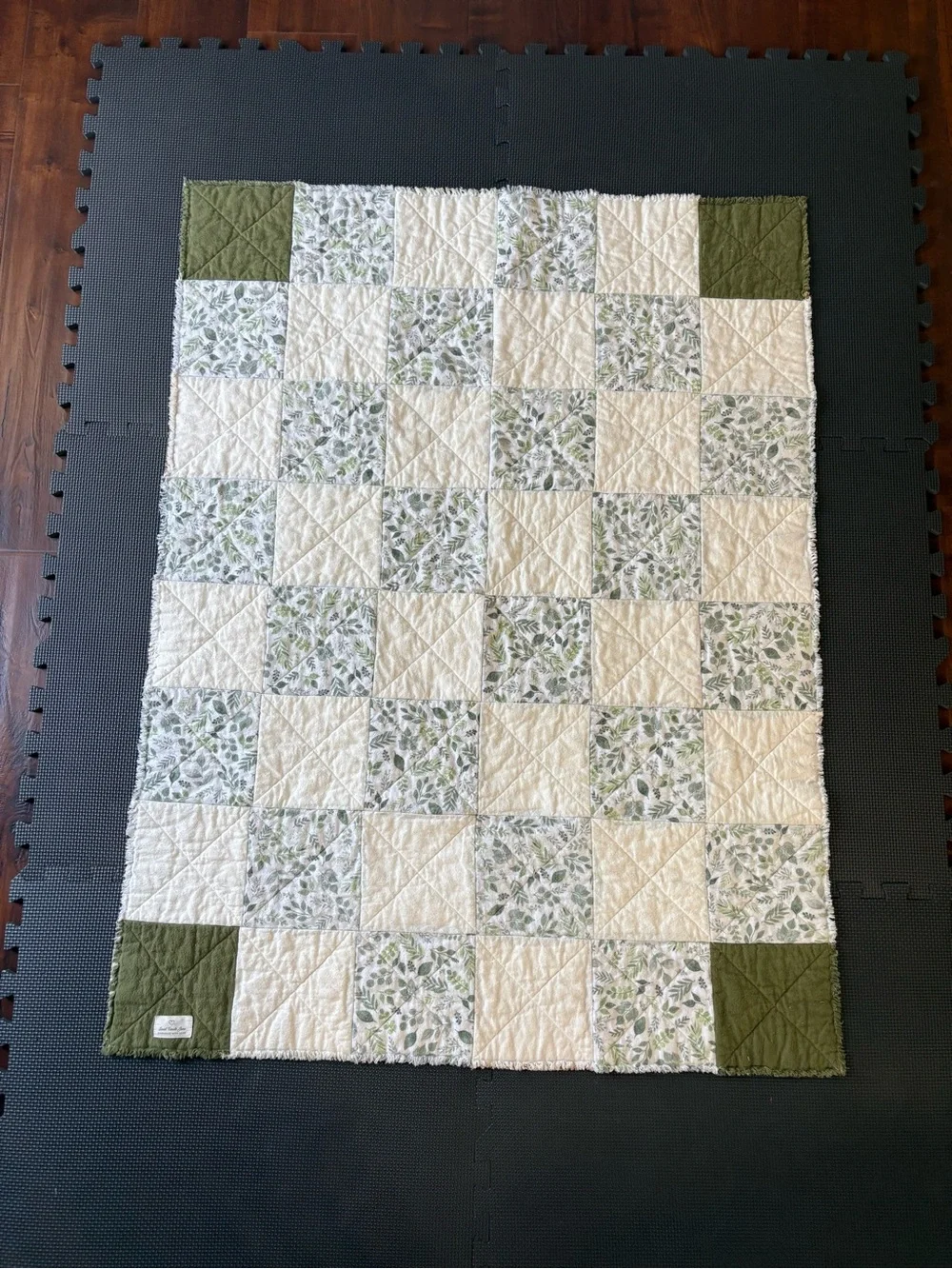 Handmade rag quilt