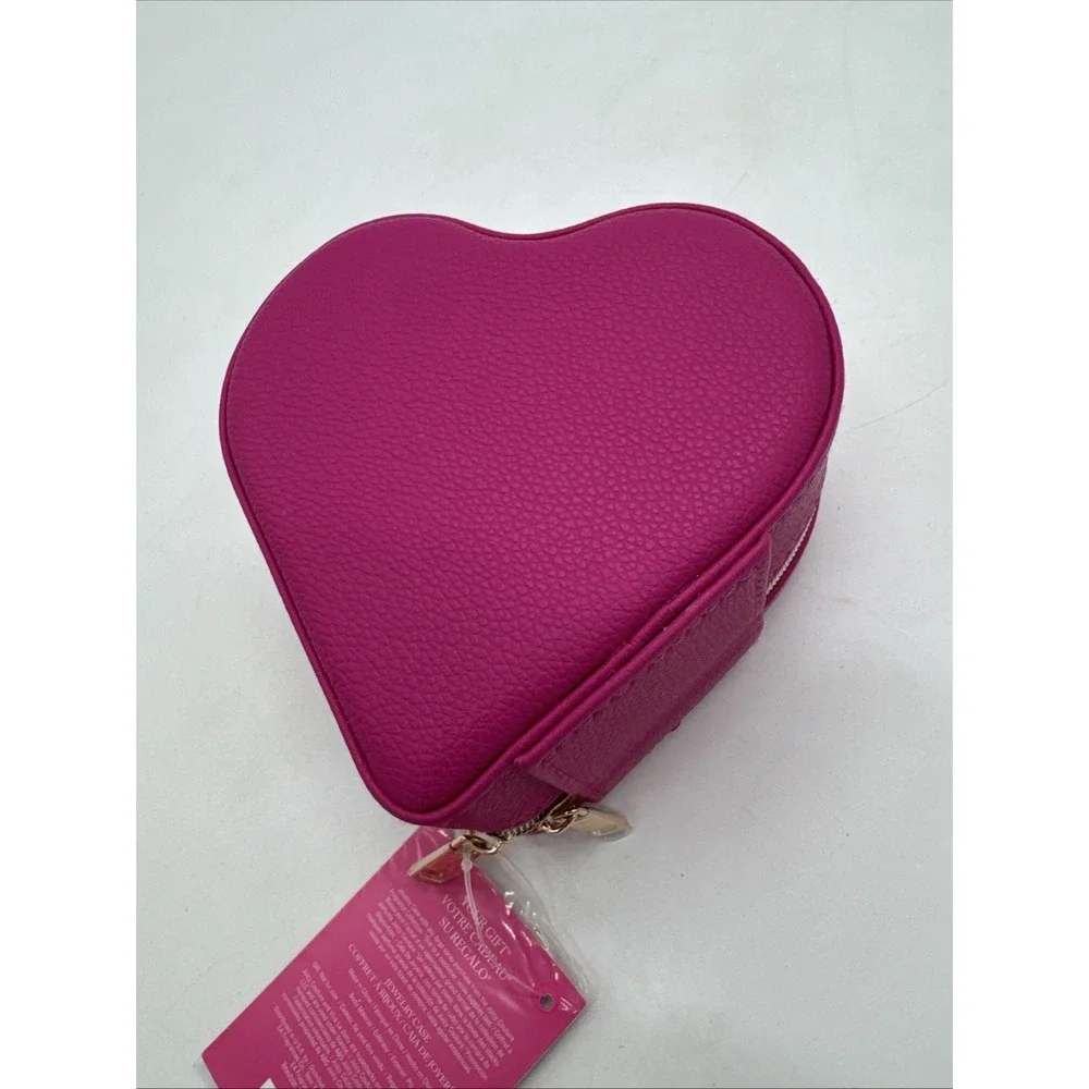 Juicy Couture NWT Pink Heart Zip Case For Jewelry‎