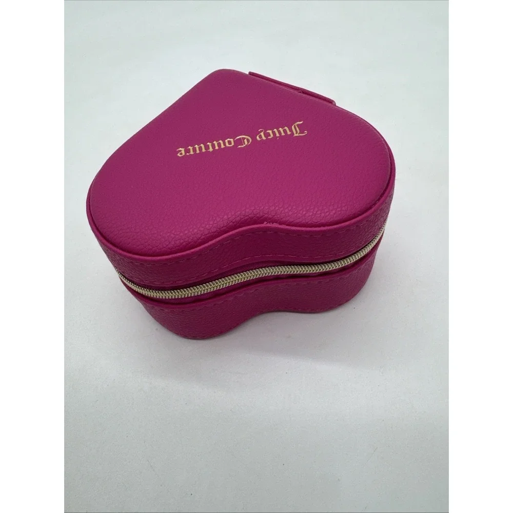 Juicy Couture NWT Pink Heart Zip Case For Jewelry‎