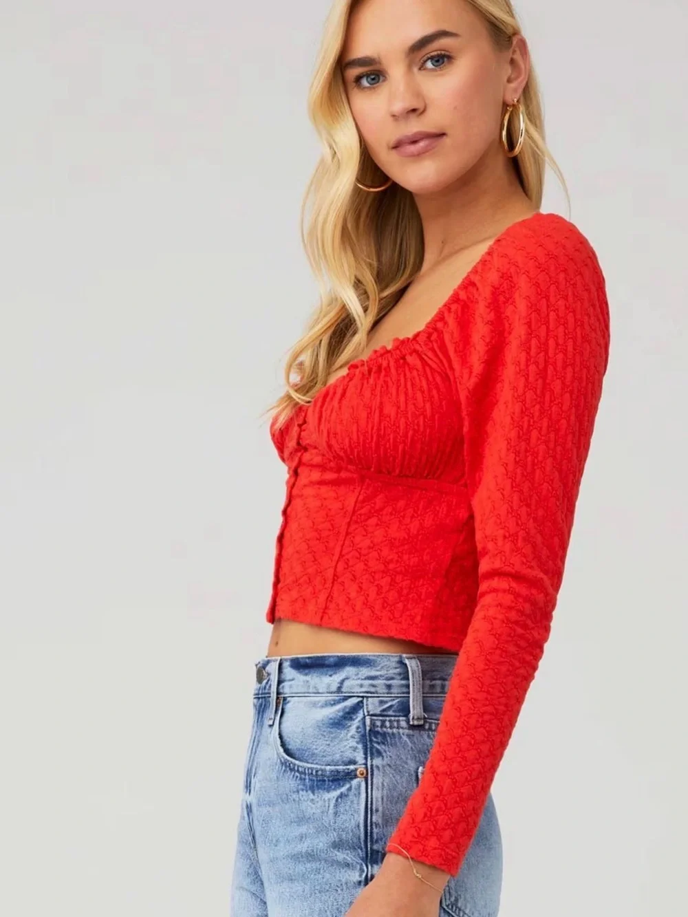 Free People vibrant red