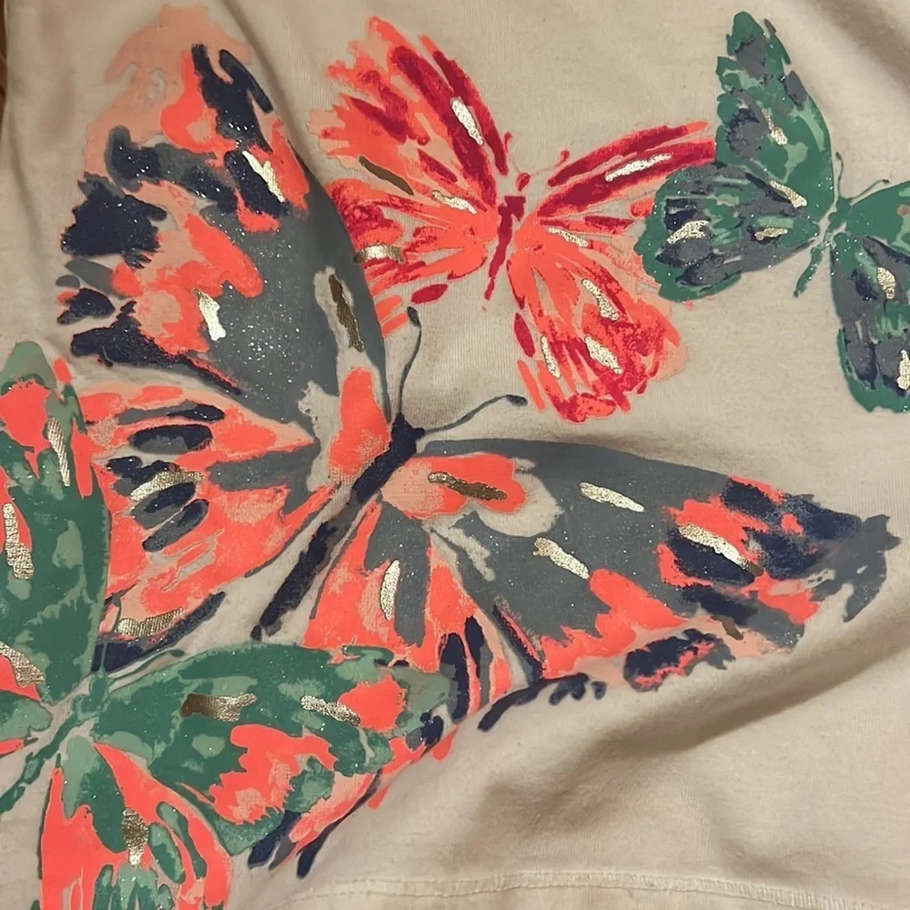 Gymboree girls butterfly tank/skort set and shirt/leggings size medium (7/8)