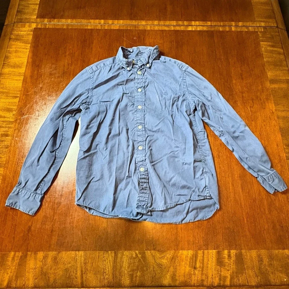 Ralph‎ Lauren Youth Button Down Shirt Blue Size M (10–12)