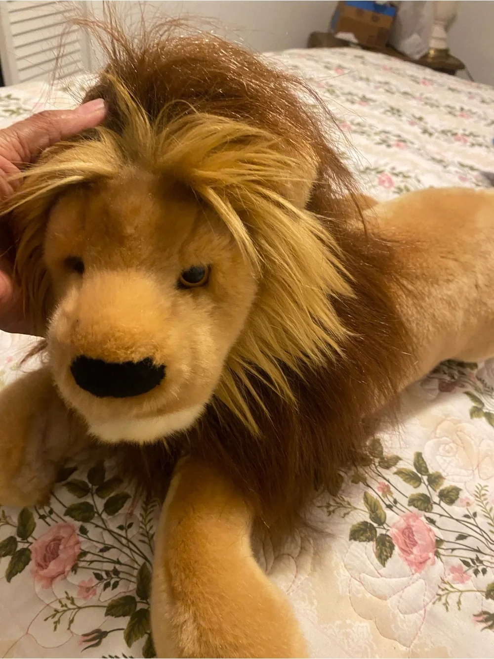 Plush Lion Douglas -The Cuddle Toy Brown and Golden Mane