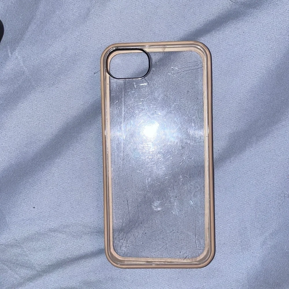 iPhone 5 clear white rim case