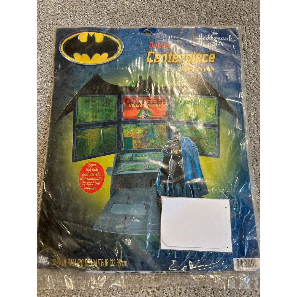 Vintage‎ Hallmark Batman Party Centerpiece DC Comics Birthday Decoration New