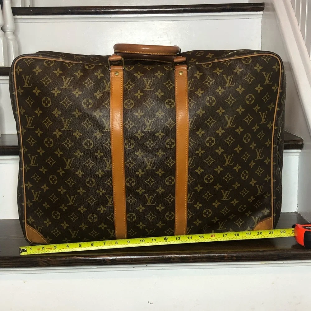 LOUIS VUITTON Monogram Sirius 55 Suitcase Lock/Key Tag/Poignet AUTHENTIC