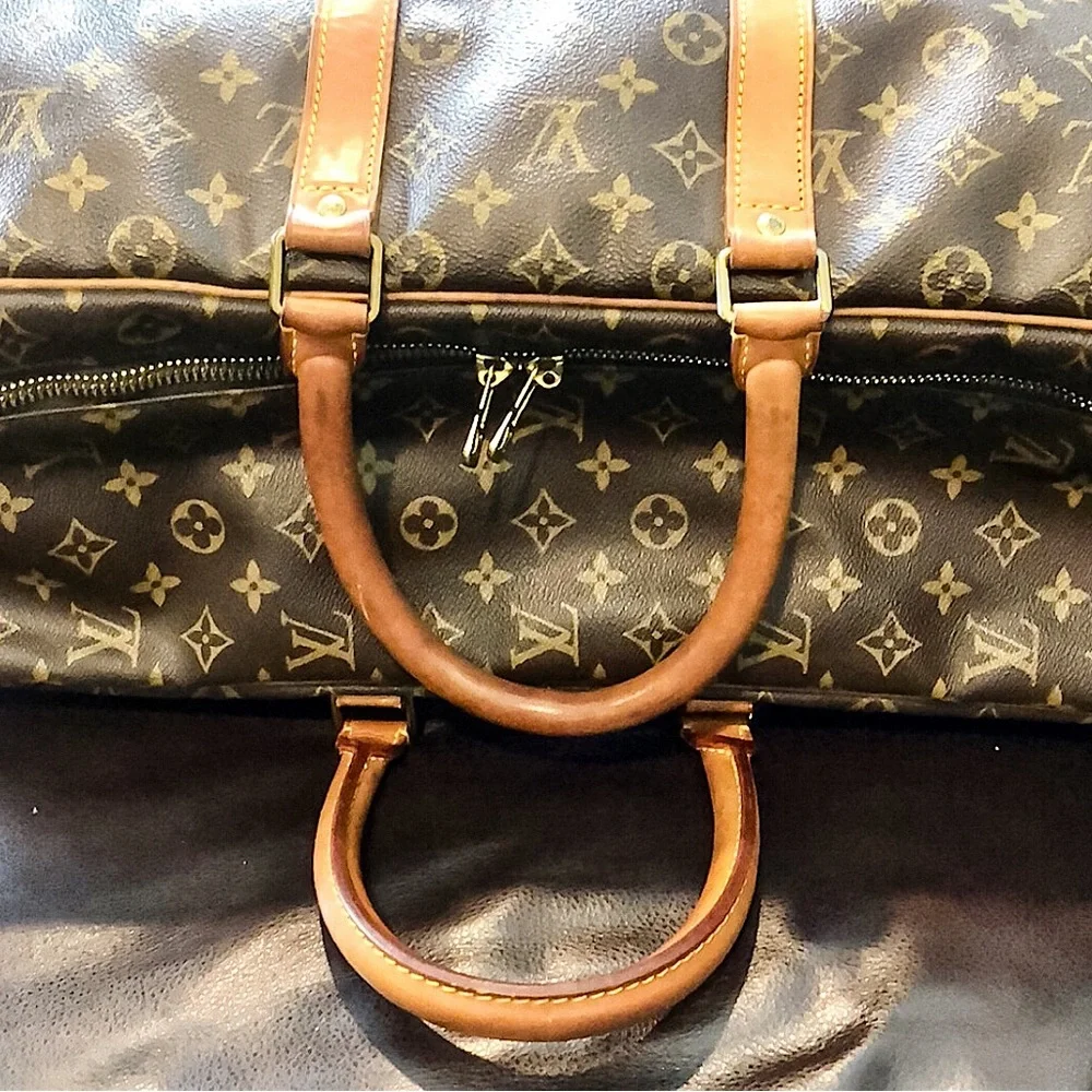 LOUIS VUITTON Monogram Sirius 55 Suitcase Lock/Key Tag/Poignet AUTHENTIC