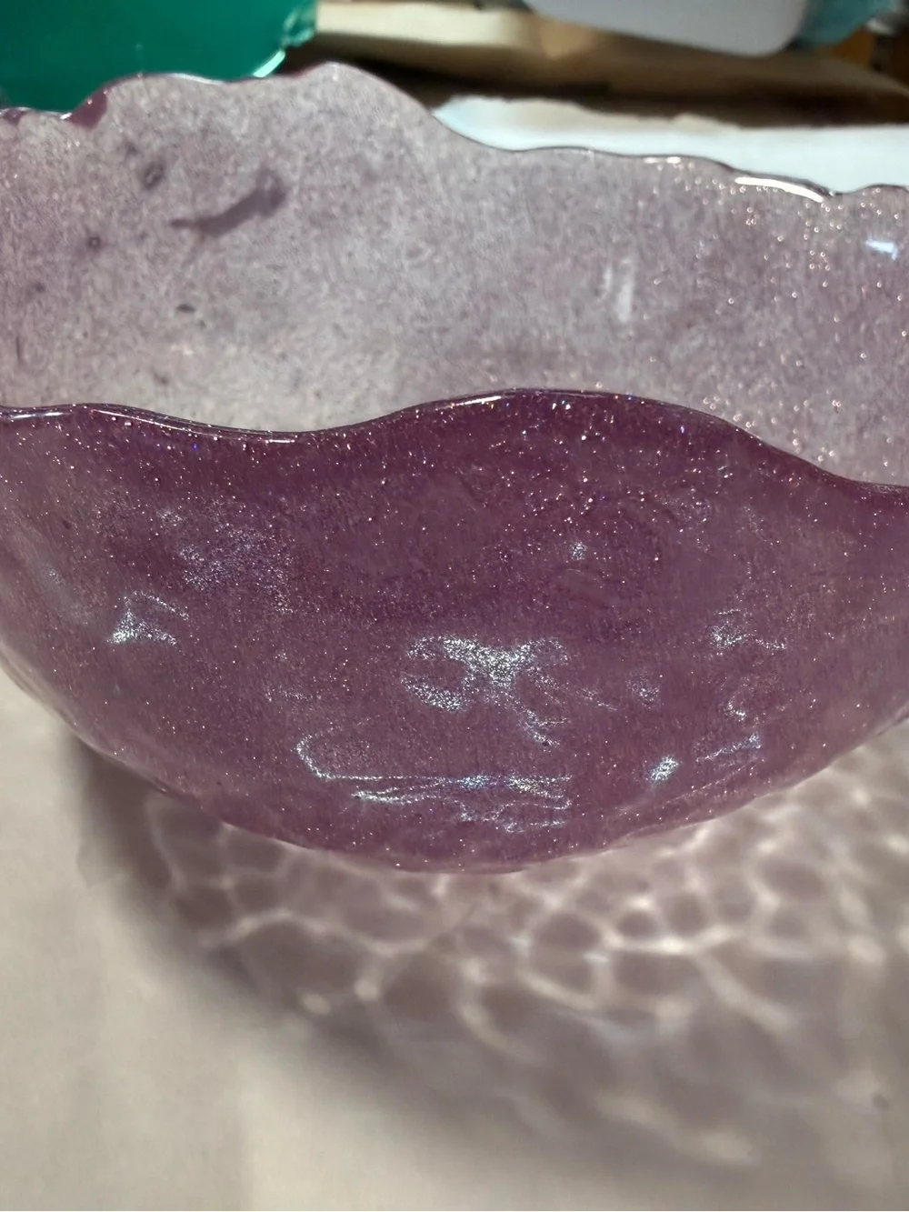 Homemade shimmery lavender