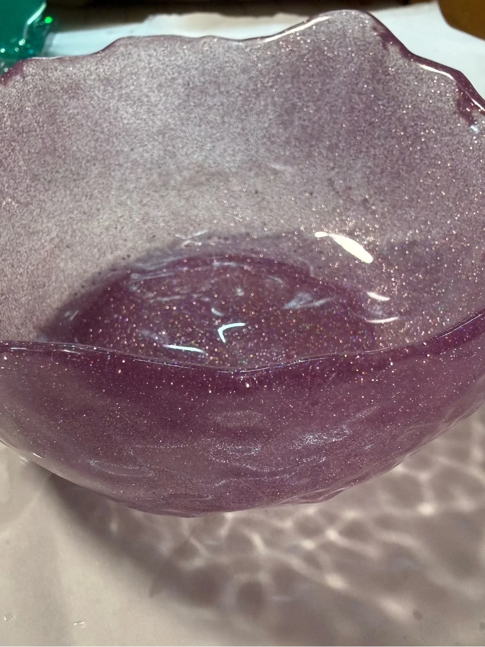 Homemade shimmery lavender